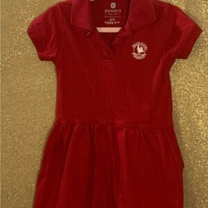 Bundle of 2: Size 3-4T Dennis Kids Red and Navy Polo Dress